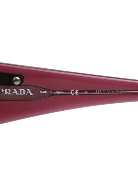 Auth PRADA Sunglasses Purple Plastic/Silvertone main image 5